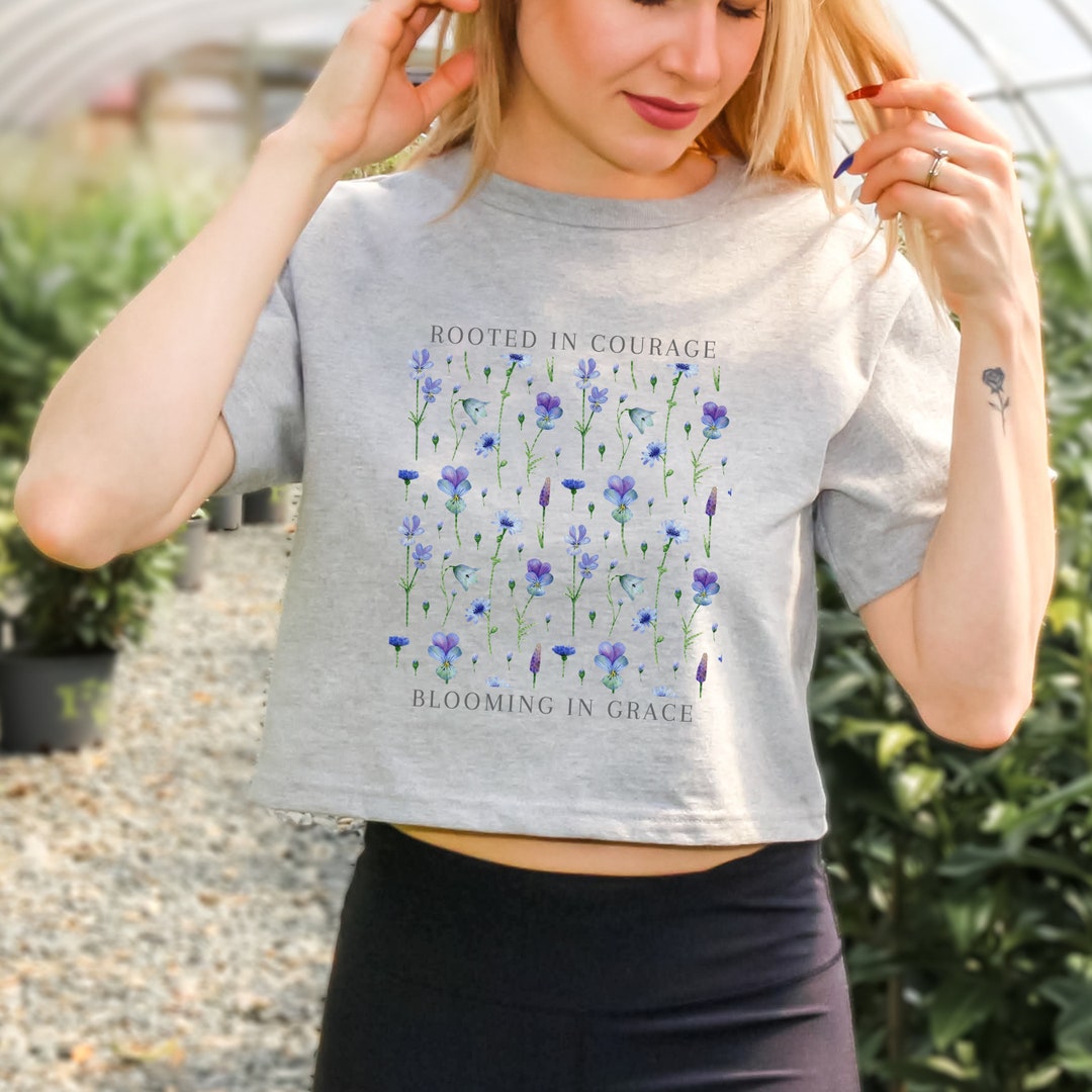 Wildflower In Ashes Crop Top