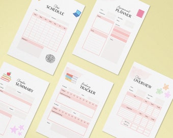 School planner, digital planner, organization, school work, download, class schedule, schedules