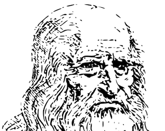 Leonardo daVinci PIY (Print It Yourself) Digital Downloadable File