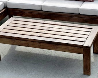 Pump Up Your Outdoor Space-Build Your Stylish Wood Patio Coffee Table with Our Beginner-Friendly DIY Plans and Instructions! Start Today!