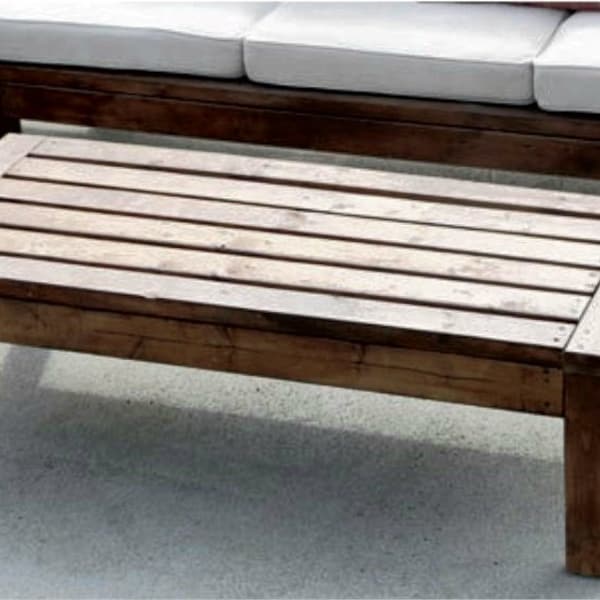 Pump Up Your Outdoor Space-Build Your Stylish Wood Patio Coffee Table with Our Beginner-Friendly DIY Plans and Instructions! Start Today!