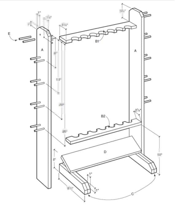 Reel in Success DIY Fishing Rod Rack Plans Showcase Your Gear and Boost  Woodworking Skills. Dive Into Your Fishing Haven Today -  Canada