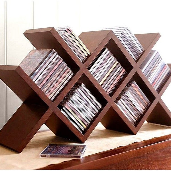 Transform Your Space with Style: Unlock the Ultimate DIY CD/DVD Rack – Elevate Your Collection Today! - Plans & Guide Only