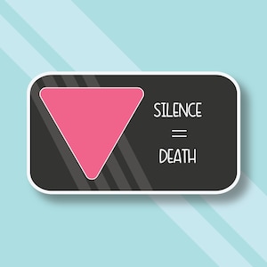 Pink Triangle Sticker | LGBTQ Sticker |  Pride Sticker Decal | Vinyl Sticker