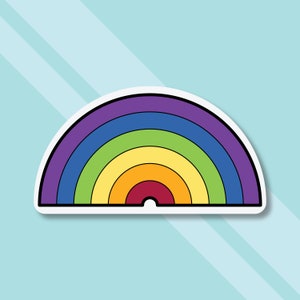 LGBTQ Rainbow Sticker | LGBTQ Sticker |  Pride Sticker Decal | Vinyl Sticker