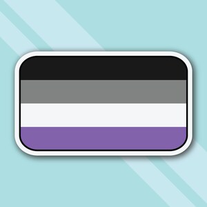 Ace Pride Flag Sticker | LGBTQ Sticker |  Pride Sticker Decal | Vinyl Sticker