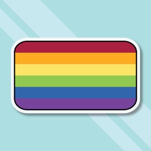 LGBTQ Pride Flag Sticker | LGBTQ Sticker |  Pride Sticker Decal | Vinyl Sticker