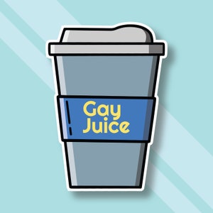Gay Juice Sticker | LGBTQ Sticker |  Pride Sticker Decal | Vinyl Sticker