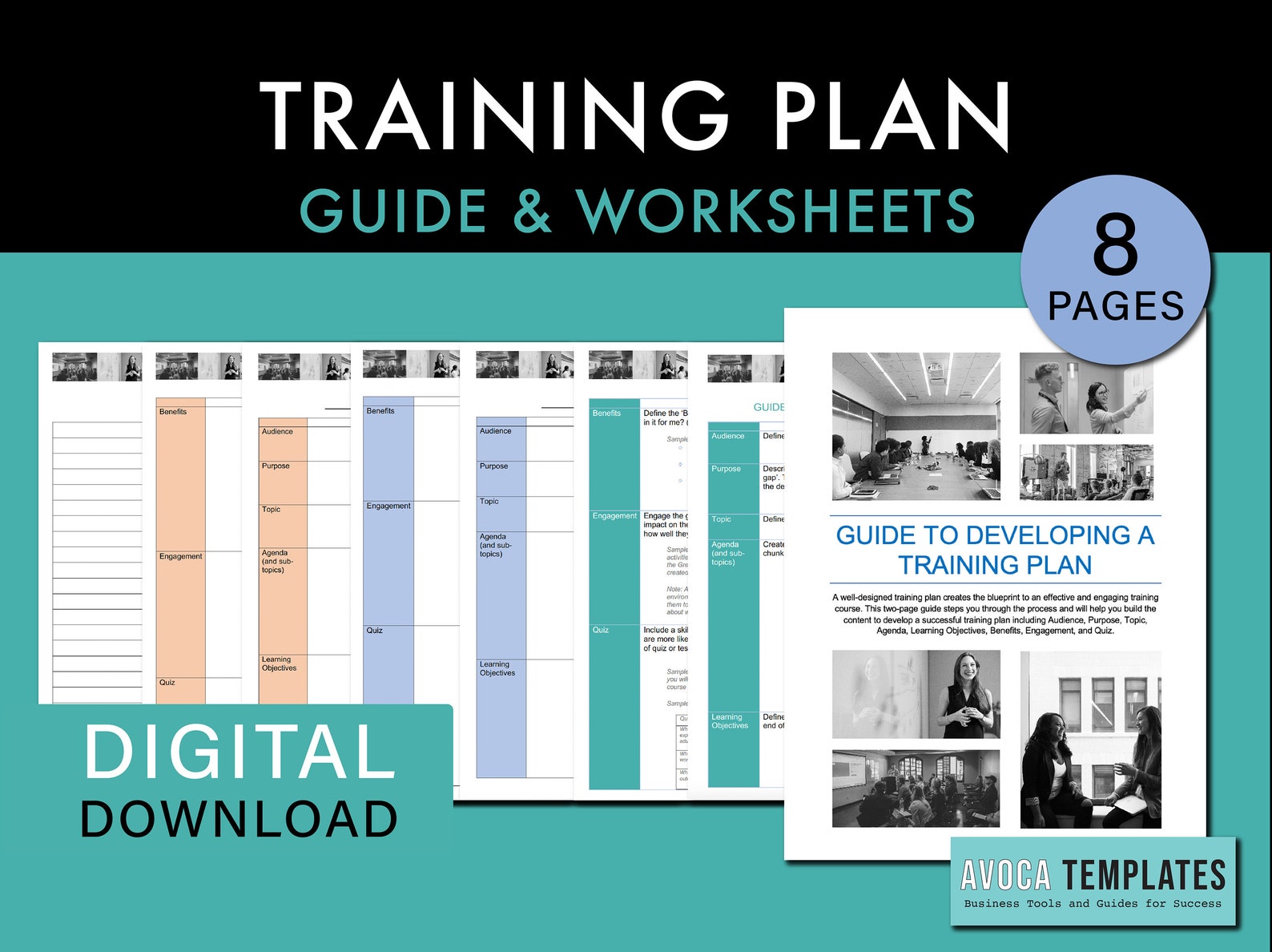 Guide to Developing a Corporate Training Plan. Professional Template ...