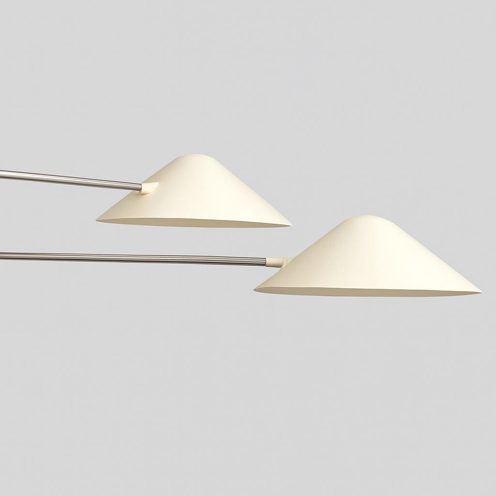 イタリア製ミッドセンチュリーモダン真鍮スプートニクシャンデリア