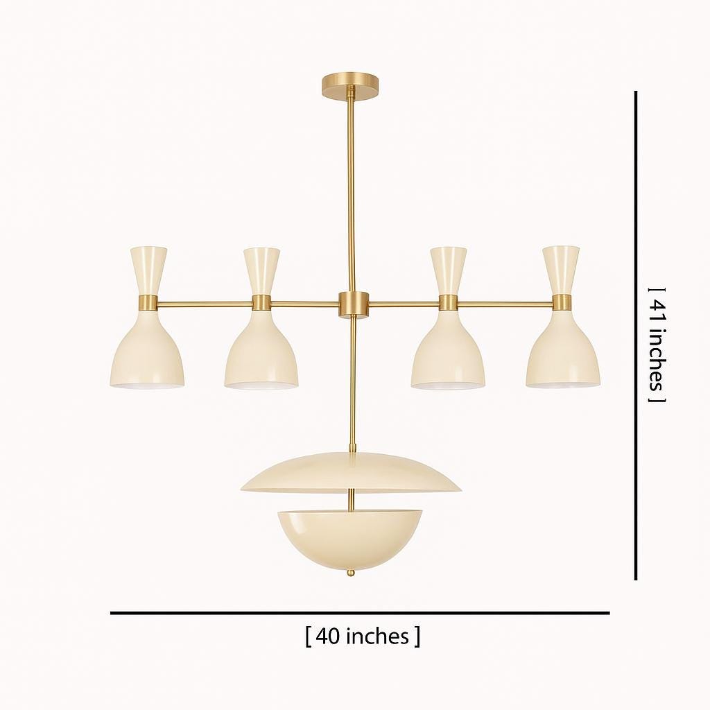 イタリア スプートニク 真鍮 シャンデリア アンティーク ミッドセンチュリー ミッドセンチュリー・スプートニク・シャンデリア：真鍮製イタリアン