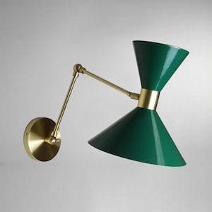 Pair of Stilnovo Style Wall Sconces: Modern Italian Diabolo Lighting