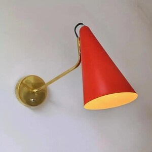 Italian Mid-Century Modern Flush Mount Ceiling Light – Antique Brass 3-Light Sputnik Style
