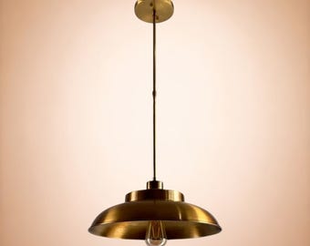 Modern Italian Mid Century Ceiling Flush Brass Pendant Light: Industrial Hanging Lamp for Bed room | drawing room | Kitchen