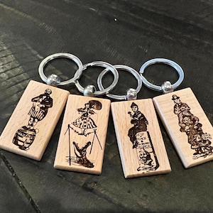 Keychain Set - Haunted Mansion Stretching Room (set of 4)