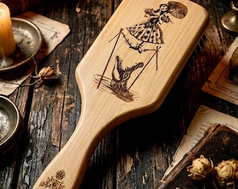 Hairbrush - Haunted Stretching Portrait Tightrope Walker Sally Slater Hair Brush Mansion