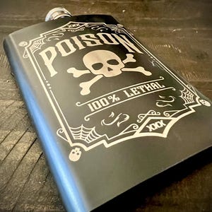 Kolv - Poison Rostfritt Stål 225 ml (inkluderar tratt)