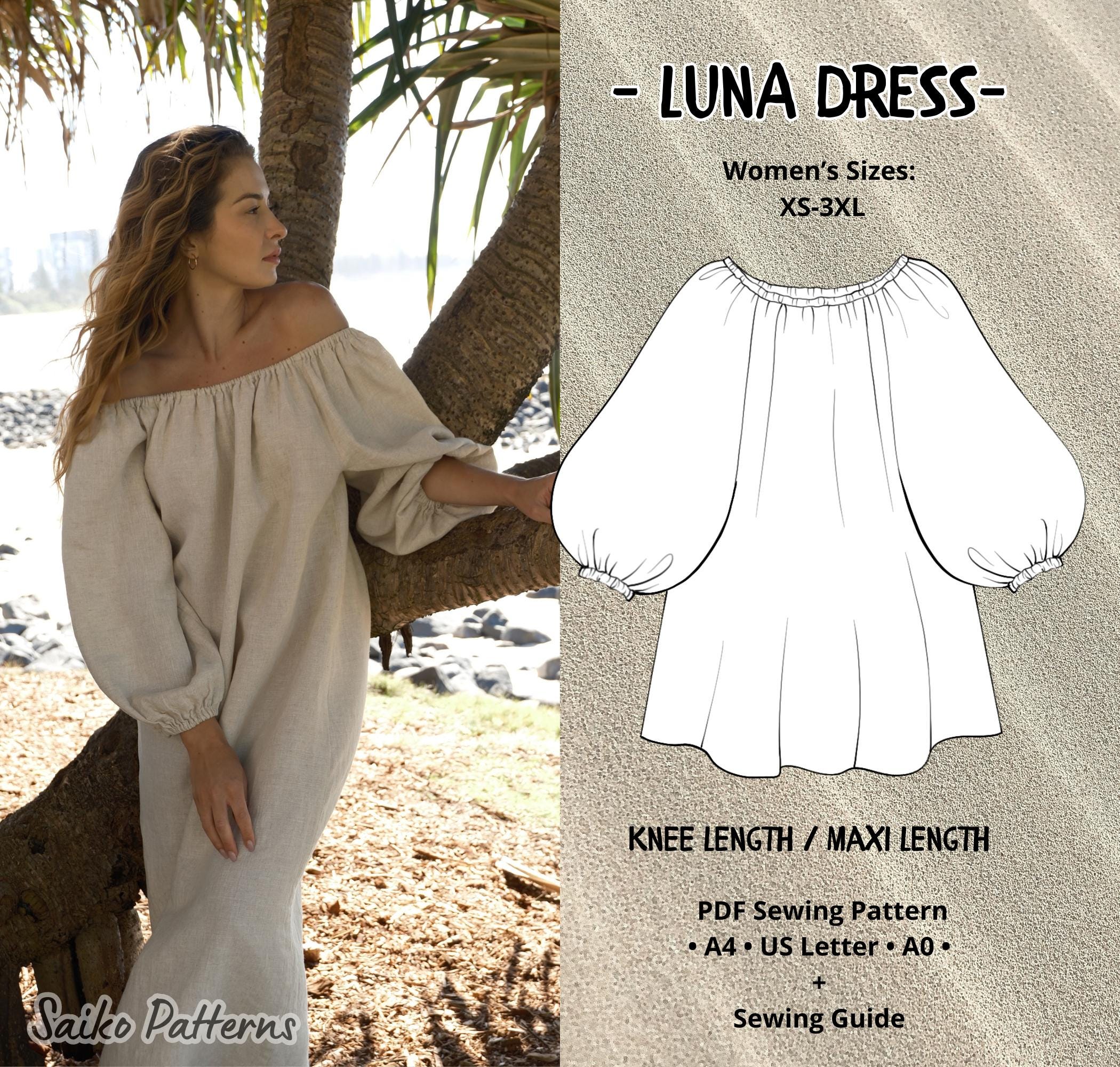 Loose Dress Pattern - Etsy