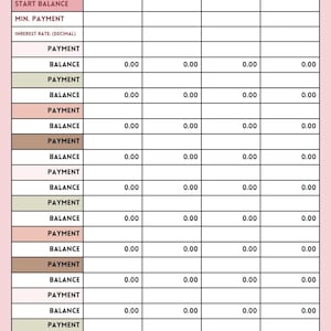 STEM Girly Financial Debt Tracker | Digital Student Loan Payoff Calculator, CreditCard Paydown Spreadsheet, Wealth Building Personal Finance