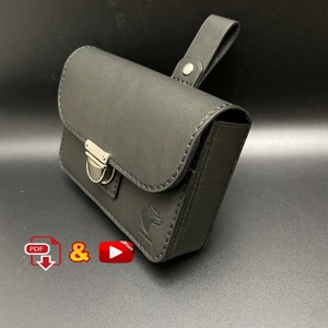 Leather belt bag / belt bag G63 / PDF sewing pattern (A4) and video instructions