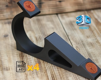 DIY Belt Stand Pattern STL for 3D Printing, 3D Model for making Belt Holder Digital Template Belt Rack 3D Printable Belt Display Podium