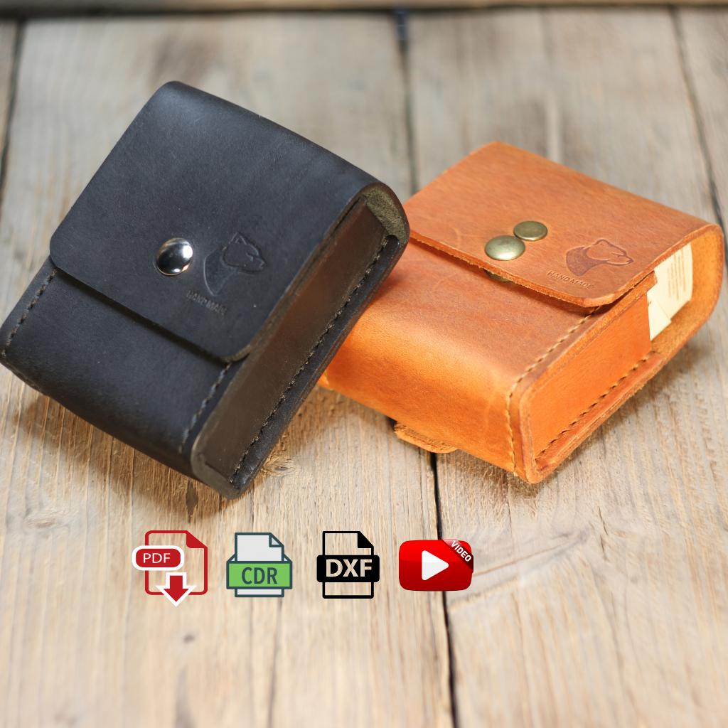 Leather Cigarette Box, Tobacco Case Pattern PDF for Leather DIY - Digital  Template and Video Tutorial / Dxf - Cdr for Laser Cutting