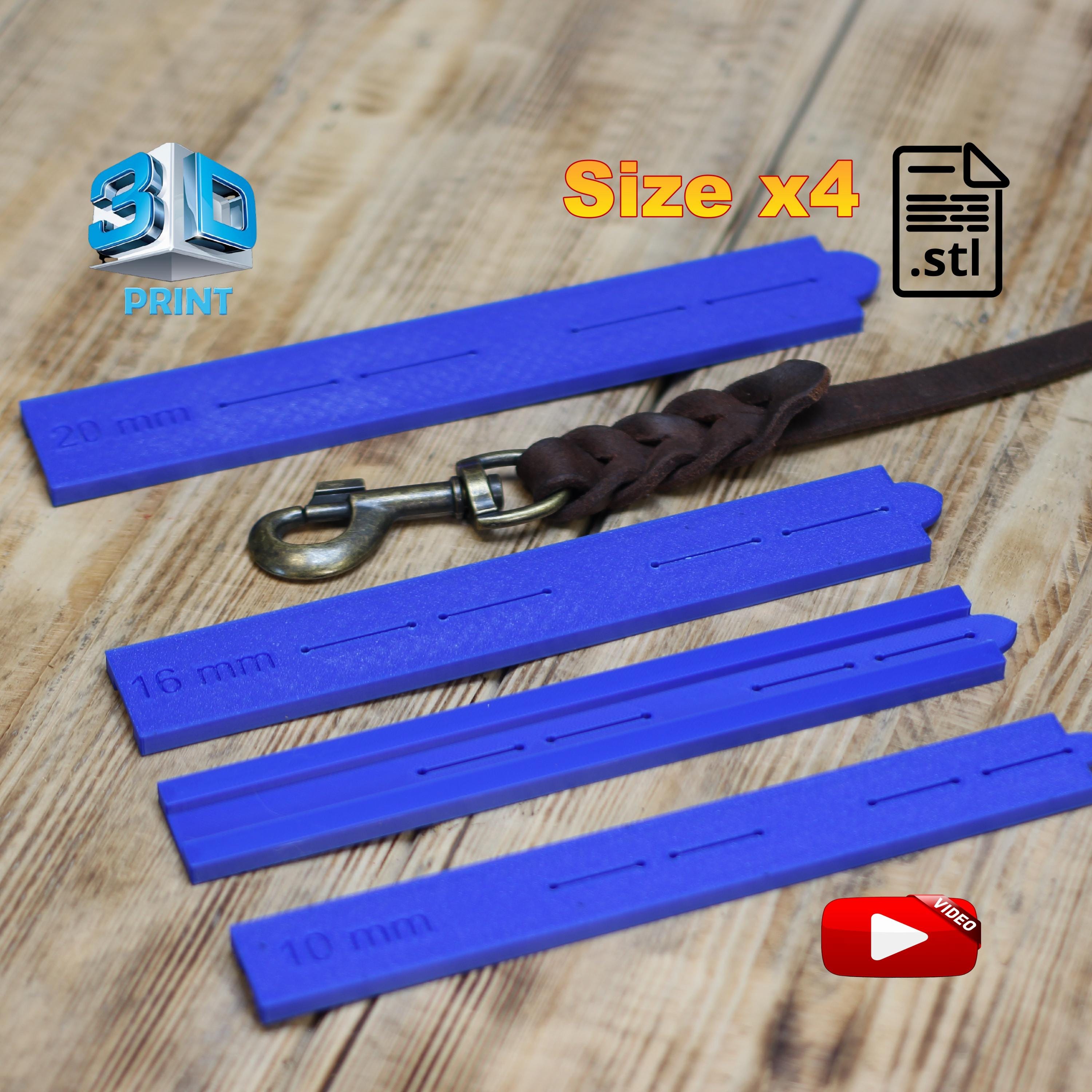 Leash Template.pdf DIY Braided Leash Punching Template X4 EU Size Pattern STL for 3D ...