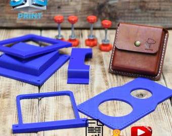 DIY Cigarette Case Pattern STL for 3D Printing, Printable Wet Molding Model for making Tobacco holder Digital Template cigar leather pouch