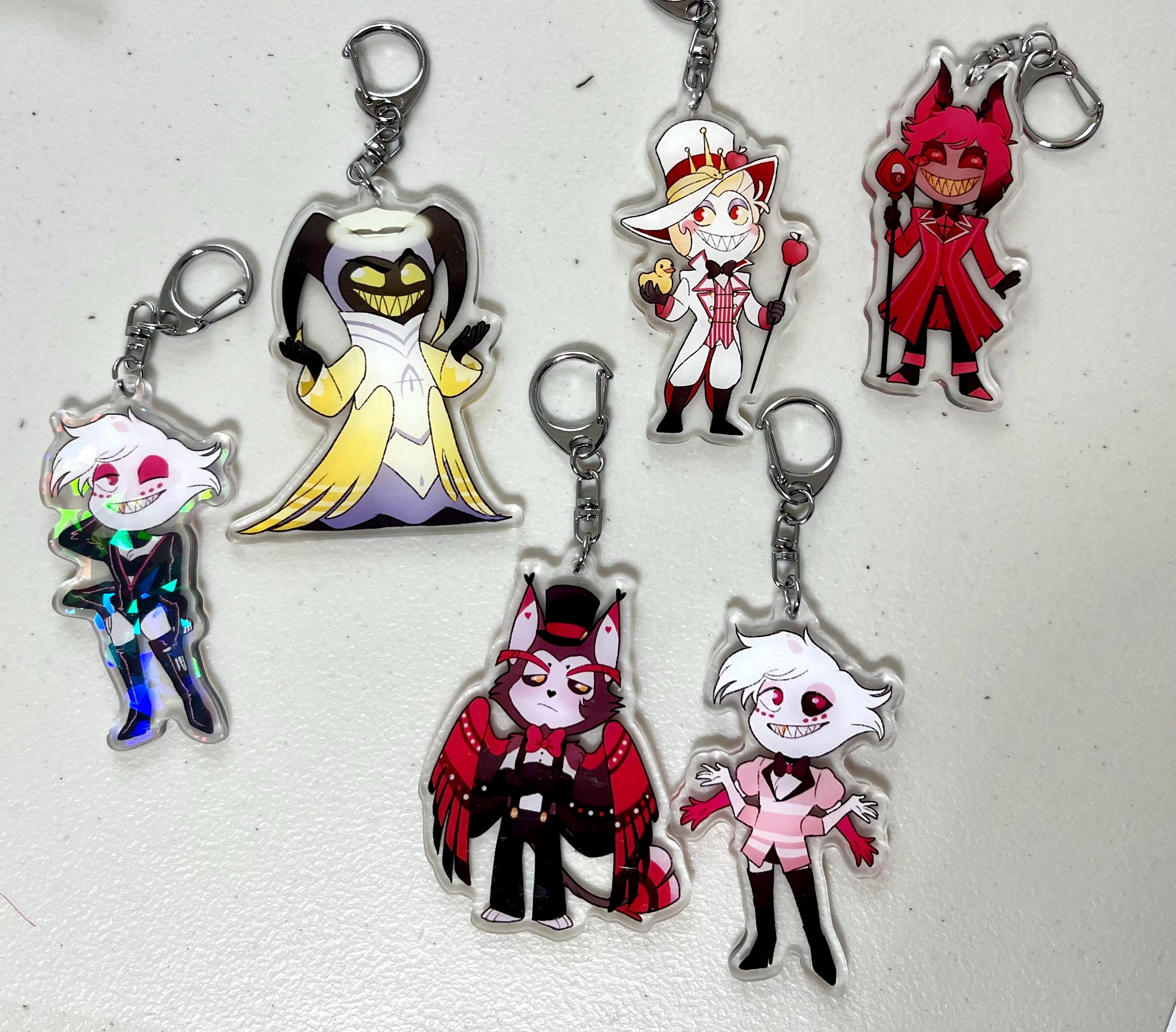 Hazbin Hotel | Acrylic Keychain | Alastor | Lucifer| Angel Dust - Etsy
