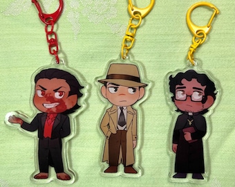 Malevolent Podcast | Acrylic Keychain | Kayne | Oscar | Noel