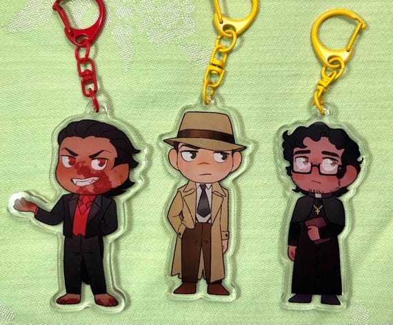 Malevolent Podcast | Acrylic Keychain | Kayne | Oscar | Noel - Etsy