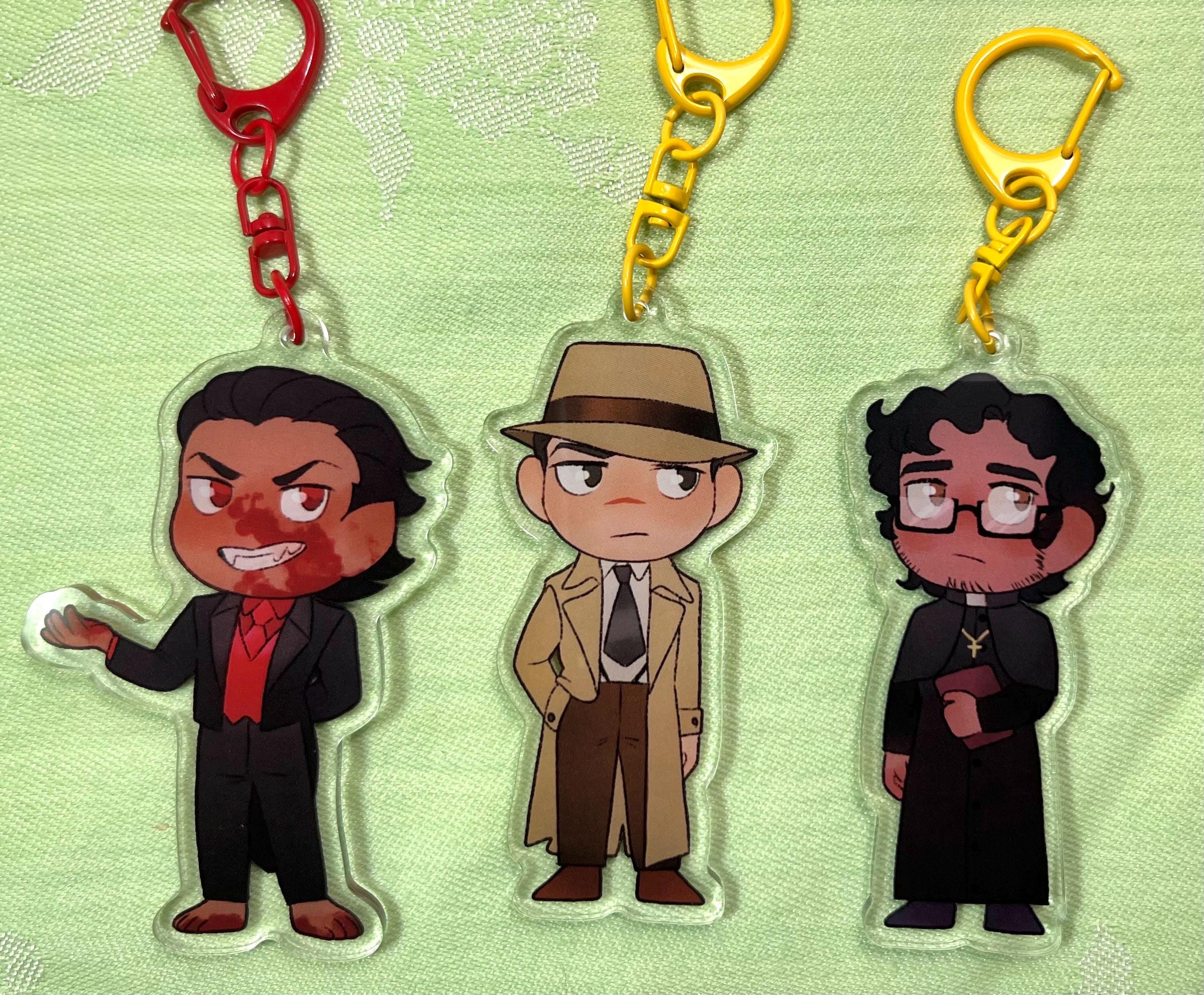Malevolent Podcast | Acrylic Keychain | Kayne | Oscar | Noel - Etsy