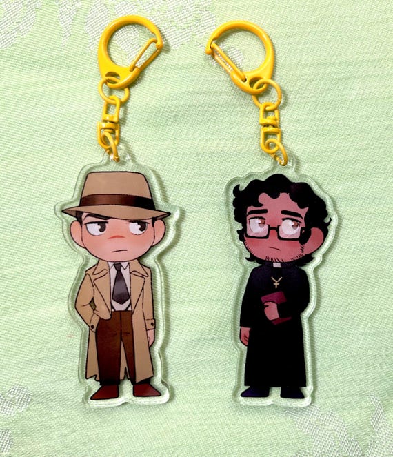 Malevolent Podcast | Acrylic Keychain | Kayne | Oscar | Noel - Etsy