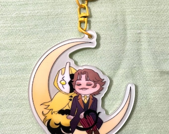 Malevolent Podcast Glow in the Dark Acrylic Keychain | Arthur Lester | John Doe