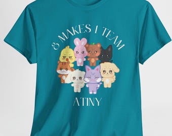 ATEEZ ANITEEZ 8 maakt 1 shirt met teamthema, uniseks