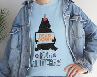 Community Show Bear Down for Midterms Shirt Six Seasons and a Movie