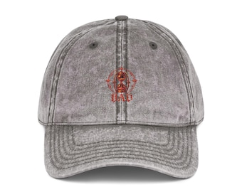 ATEEZ BAD Embroidered Cap | Vintage washed baseball cap