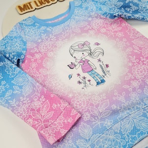 Cutie Shirt Gr. 122 Tunika Mädchen Kinder Butterfly-Girl Farbverlauf zdjęcie 4