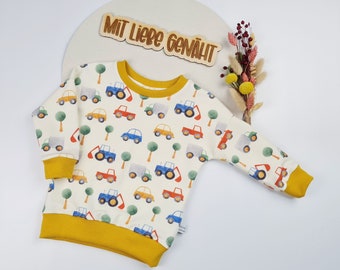 Baby Sweater | Gr. 74 | Pullover | Sweatshirt | Jungen | Kinder | Traffic | Autos