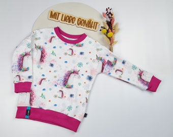 Sweater | Gr. 98 | Pullover | Sweatshirt | Mädchen | Kinder | Einhorn | Unicorn