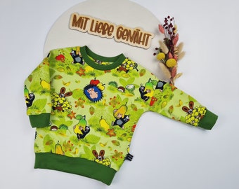 Baby Sweater | Gr. 74 | Pullover | Sweatshirt | Unisex | Junge | Mädchen | Kinder | kleiner Maulwurf