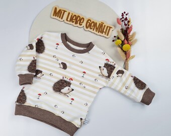 Baby Sweater | Gr. 68 | Pullover | Sweatshirt | Unisex | Junge | Mädchen | Kinder | Igel