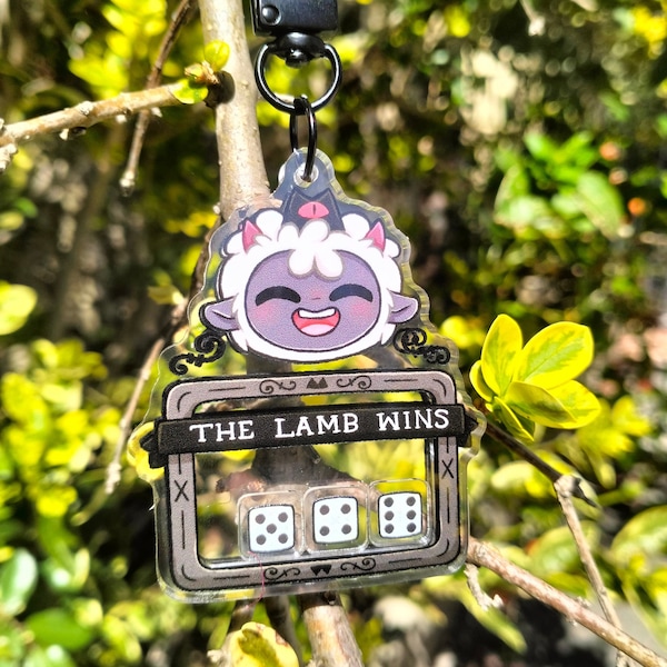 Cult of the Lamb Knucklebones Acrylic Shaker Charm