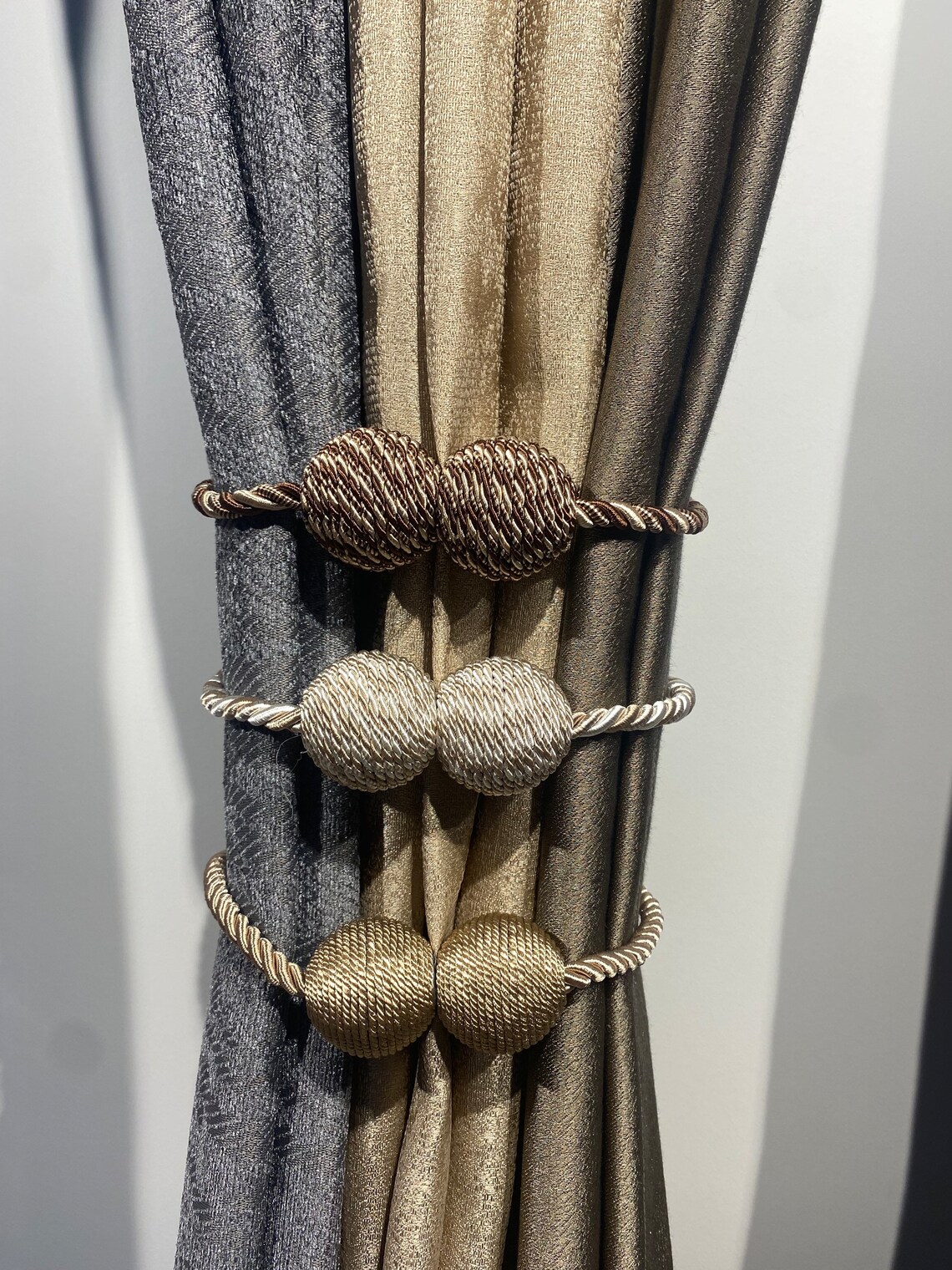 Curtain Tieback Pack of 2 , Modern Curtain Ties,