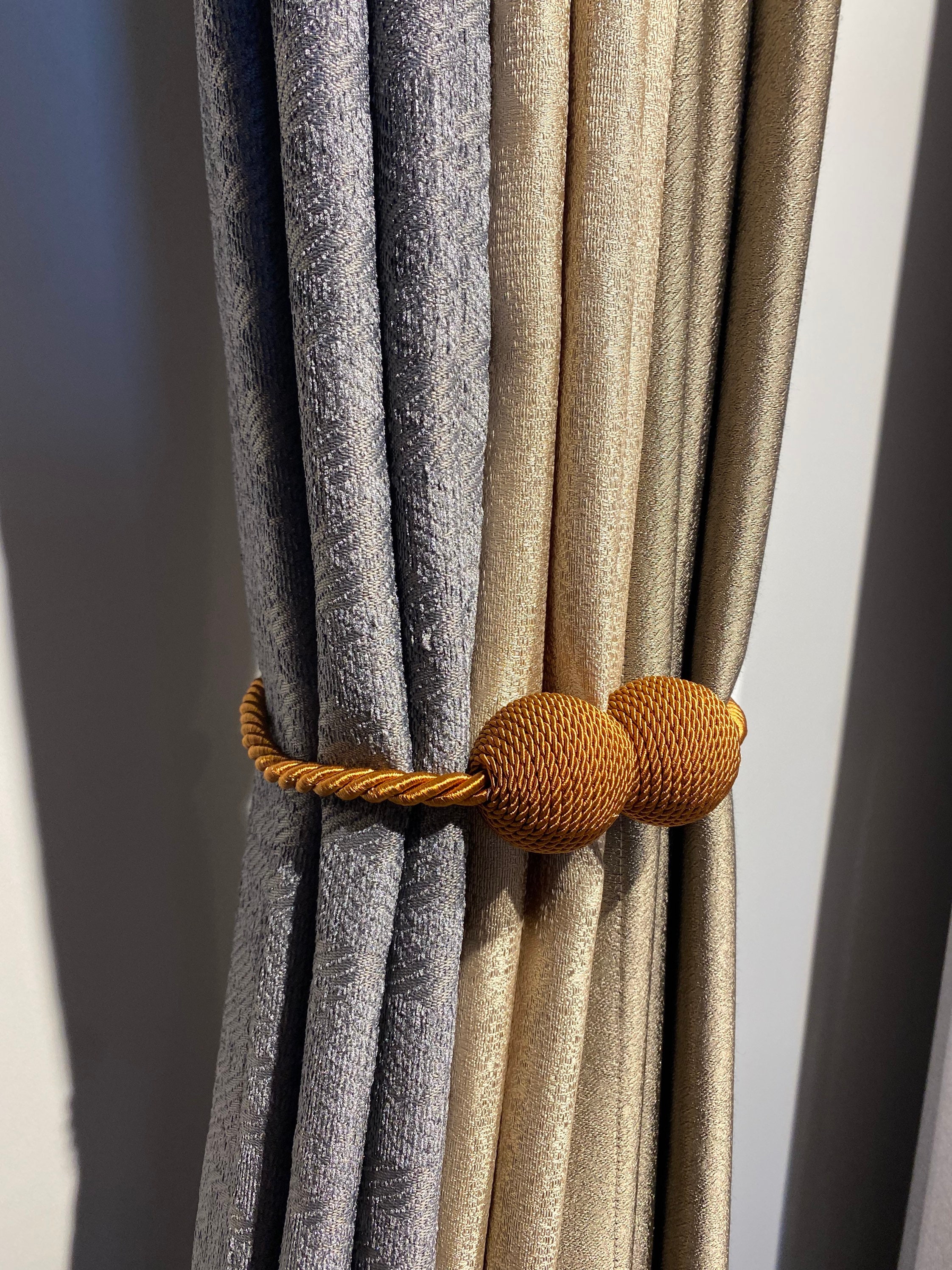 Curtain Tieback Pack of 2 , Modern Curtain Ties,