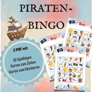 ビンゴ海賊パーティーの子供の誕生日、海賊の子供の誕生日、ビンゴ カード印刷 PDF、アイデア ゲームの海賊の誕生日、ビンゴのダウンロード