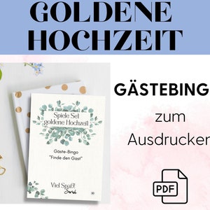 golden wedding anniversary guest bingo, find the guest party game, 50th wedding anniversary game, golden wedding anniversary games idea, golden wedding anniversary game