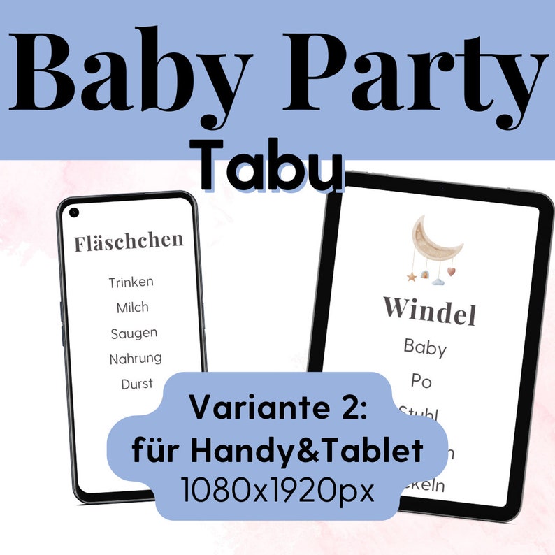 50 Windel-Lose Für Die Babyparty – In Visitenkartengröße Mit Namen