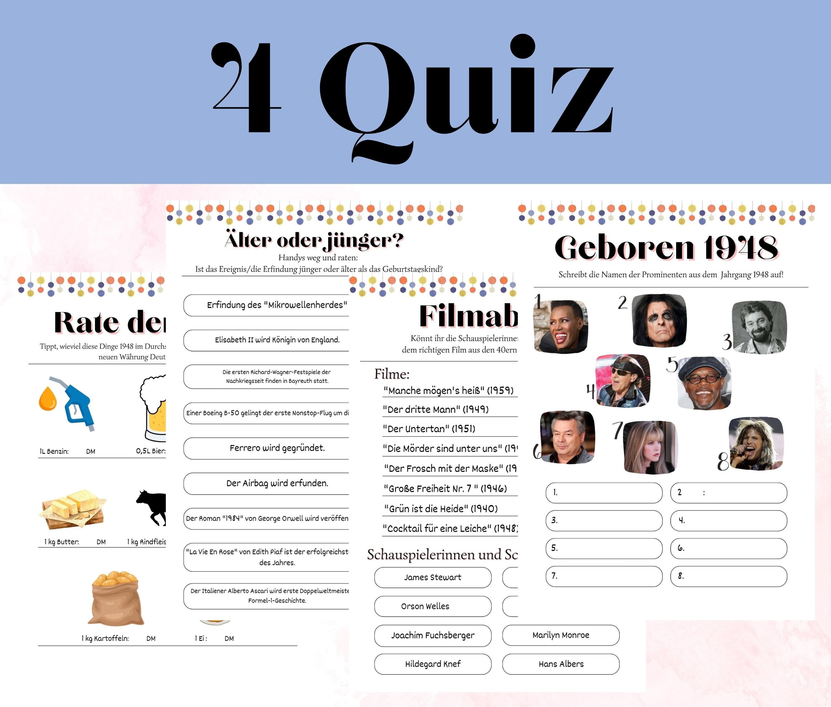 75th Birthday Printable Games Printable Party Games 75th - Etsy Canada