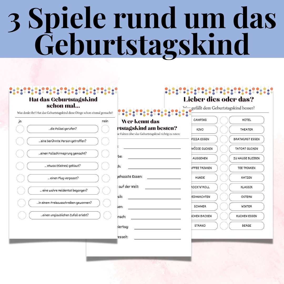 70th Birthday Games Printable Party Games Celebrating 70th - Etsy